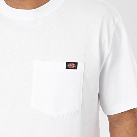 Dickies - T-shirt bianca con tasca Porterdale