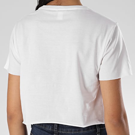 Guess - Tee Shirt Crop Femme E02I01-K8FY0 Blanc