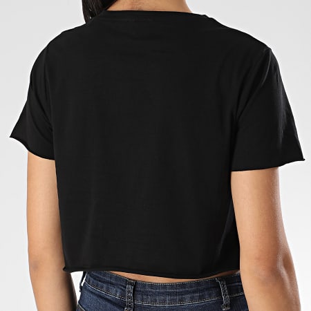 Guess - Tee Shirt Crop Femme E02I01-K8FY0 Noir
