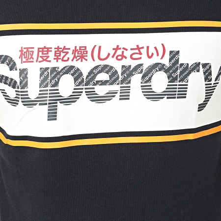 Superdry - Tee Shirt Core Logo Stripe M1010066A Bleu Marine