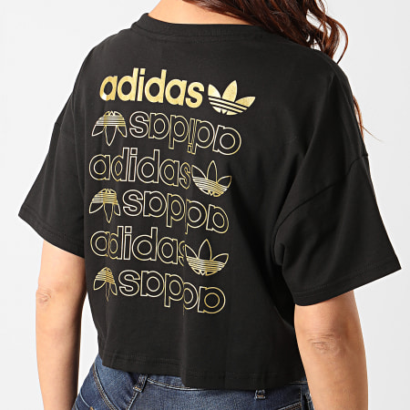 Adidas Originals - Tee Shirt LRG Logo FS7232 Noir Doré