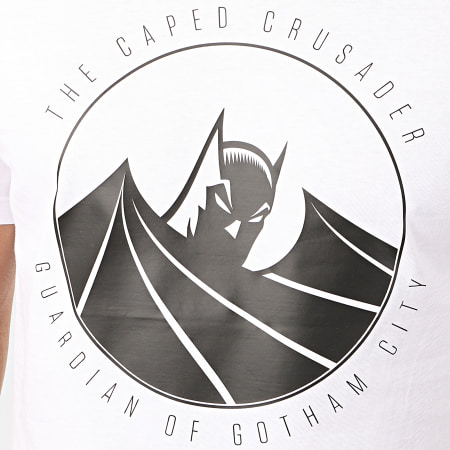 DC Comics - Camiseta Capped Crusader Blanca