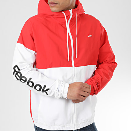 Reebok - Coupe-Vent TE Linear Logo Wind FK6107 Rouge Blanc