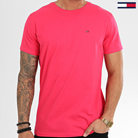 Tommy Jeans - Tee Shirt Essential Solid 4577 Fuchsia