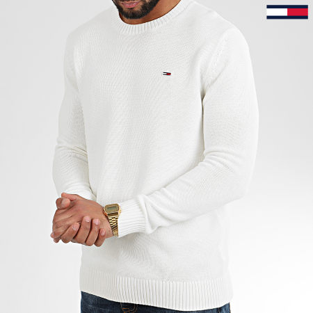 Tommy Jeans - Pull Tommy Classics 8055 Ecru