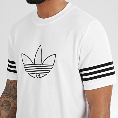 Adidas Originals - Tee Shirt Outline FM3894 Blanc
