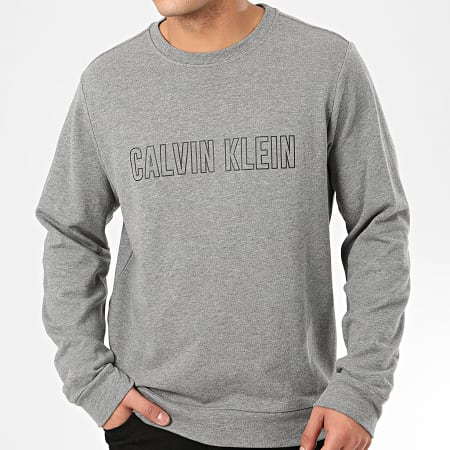 Calvin Klein - Sweat Crewneck GMS0W367 Gris Chiné Réfléchissant
