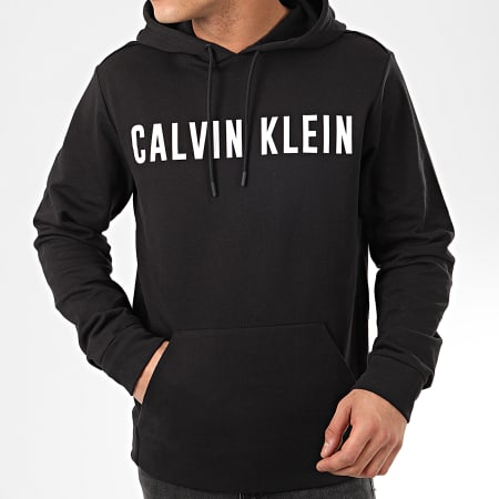 Calvin Klein - Sweat Capuche GMS0W381 Noir Réfléchissant