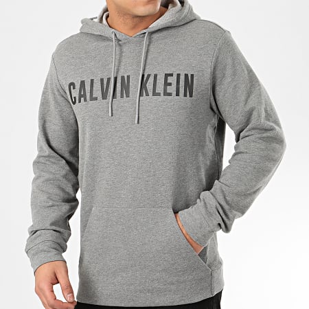 Calvin Klein - Sweat Capuche W381 Gris Chiné