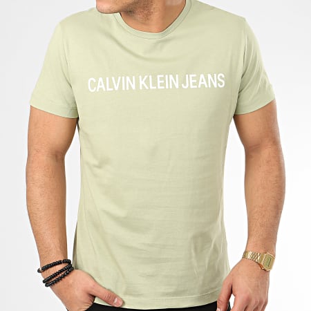 Calvin Klein - Tee Shirt 7856 Vert Clair