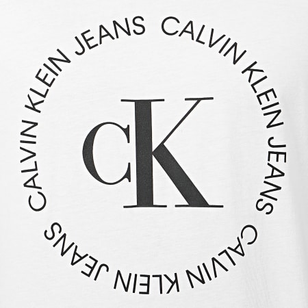 Calvin Klein - Tee Shirt CK Round Logo 4760 Blanc