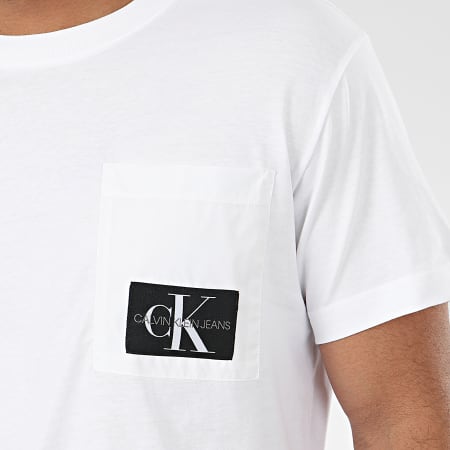 Calvin Klein - Tee Shirt Poche 4820 Blanc