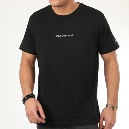 Calvin Klein - Tee Shirt Institutional Chest Logo 5186 Noir