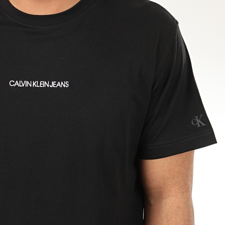 Calvin Klein - Tee Shirt Institutional Chest Logo 5186 Noir