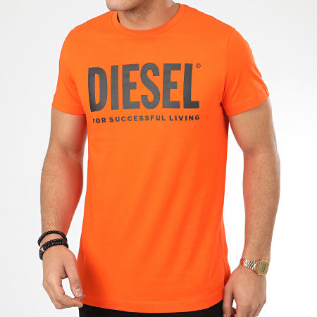 Diesel - Tee Shirt Diego Logo 00SXED-0AAXJ Orange