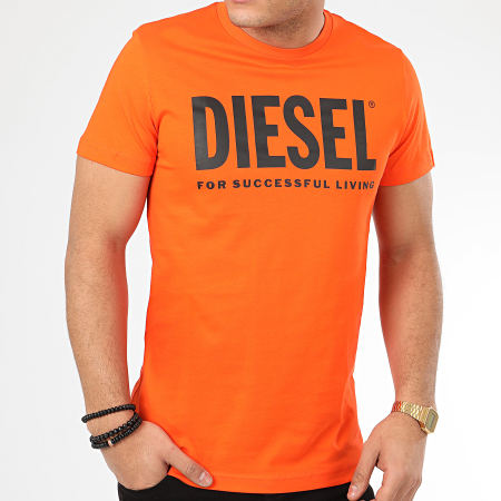 Diesel - Tee Shirt Diego Logo 00SXED-0AAXJ Orange