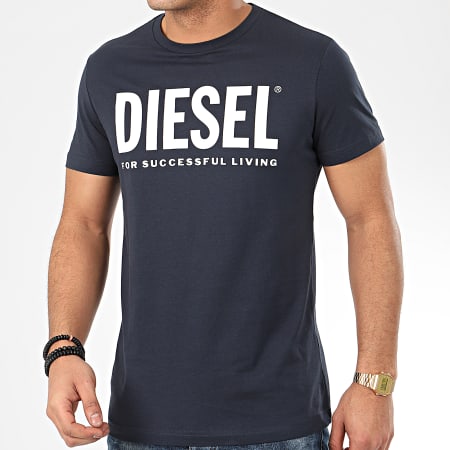 Diesel - Tee Shirt Diego Logo 00SXED-0AAXJ Bleu Marine