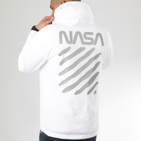 NASA - Coupe-Vent Skid Réfléchissant Blanc