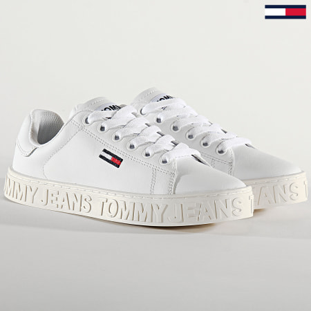 Tommy Hilfiger - Baskets Femme Cool Tommy Jeans Sneaker 0877 White