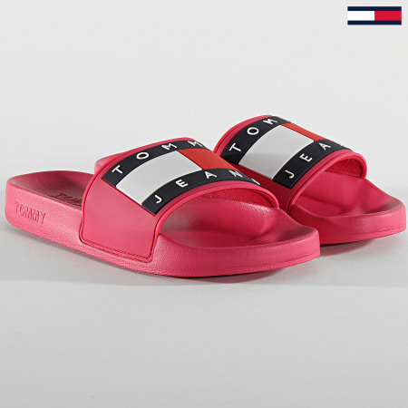 Tommy Jeans - Claquettes Femme Flag Poolside 0474 Rose