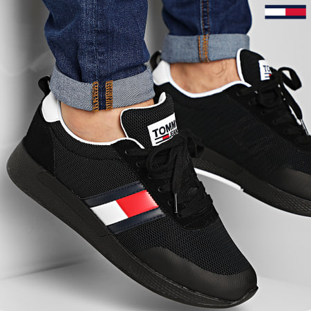 Tommy Jeans - Baskets Flexi Tommy Jeans Flag Sneaker 0400 Black