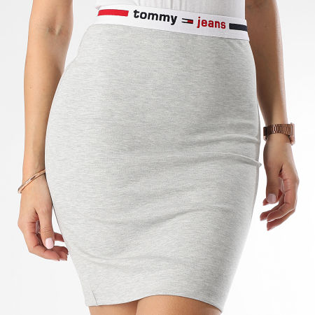 Tommy Jeans - Jupe Femme Bodycon 8120 Gris Chiné