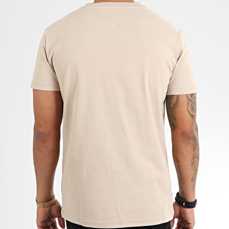 Tommy Jeans - Tee Shirt Tommy Badge 6595 Beige