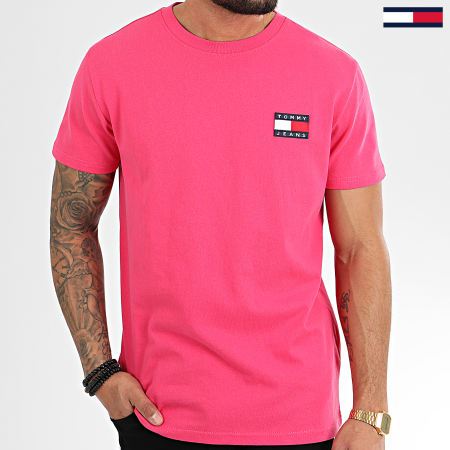 Tommy Jeans - Tee Shirt Tommy Badge 6595 Fuchsia