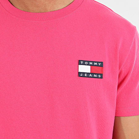 Tommy Jeans - Tee Shirt Tommy Badge 6595 Fuchsia