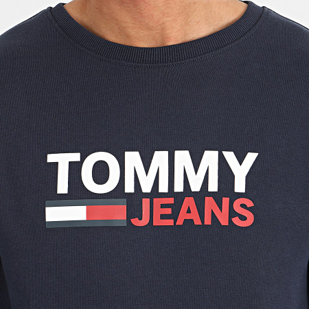 Tommy Jeans - Sweat Crewneck Corp Logo 7930 Bleu Marine