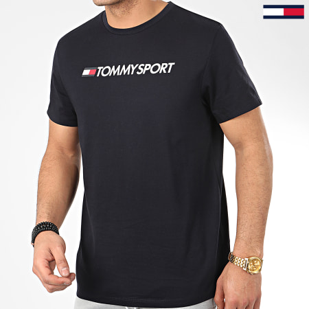 Tommy Hilfiger - Tee Shirt Chest Logo Top 0484 Bleu Marine