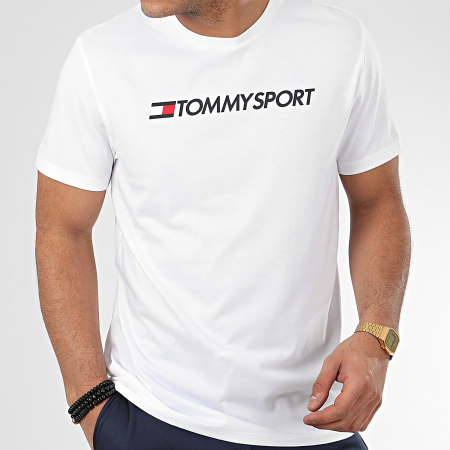 Tommy Hilfiger - Tee Shirt Chest Logo Top 0484 Blanc