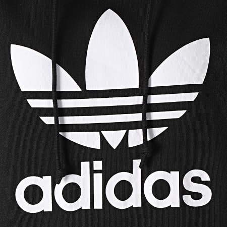 Adidas Originals - Felpa con cappuccio Trefoil da donna FM3307 Nero