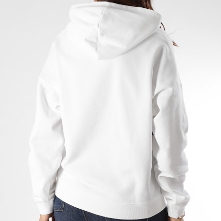 Adidas Originals - Sweat Capuche Femme Large Logo FS1306 Blanc Noir