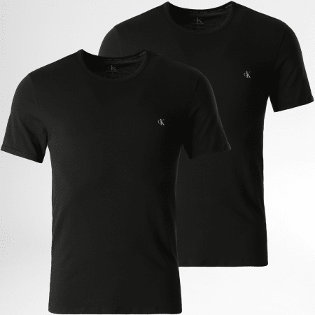Calvin Klein - Set di 2 magliette nere NB2221A