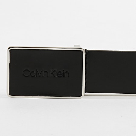Calvin Klein - Ceinture Leather Plaque 5456 Noir