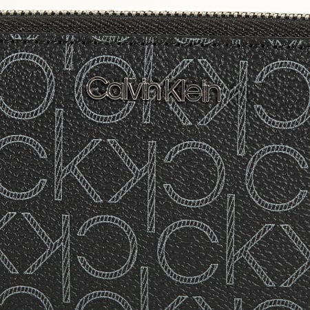 Calvin Klein - Portefeuille CK Monogram Ziparound 6560 Noir