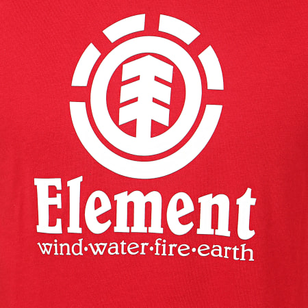 Element - Tee Shirt Vertical Rouge