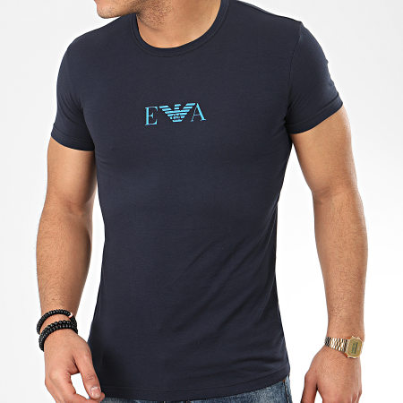 Emporio Armani - Tee Shirt Slim 111035-0P715 Bleu Marine