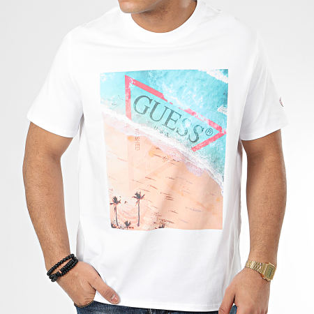 Guess - Tee Shirt M0GI66-I3Z00 Blanc
