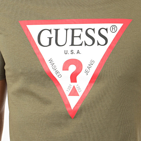 Guess - Tee Shirt M0GI71-I3Z00 Vert Kaki