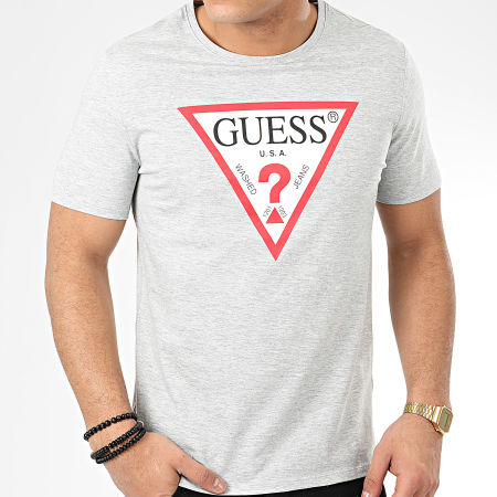 Guess - Tee Shirt M0GI71-I3Z00 Gris Chiné