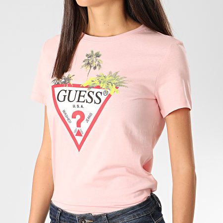 Guess - Tee Shirt Femme W0GI52-JA900 Rose