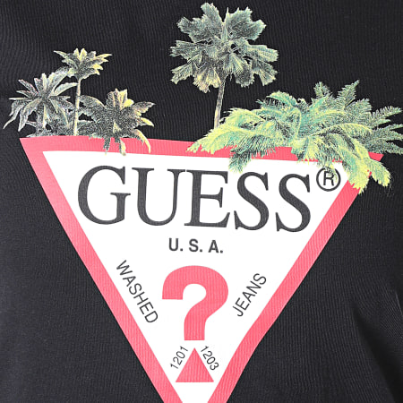 Guess - Tee Shirt Femme Floral W0GI52-JA900 Noir