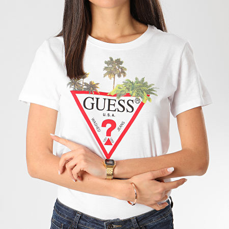 Guess - Tee Shirt Femme W0GI52-JA900 Blanc
