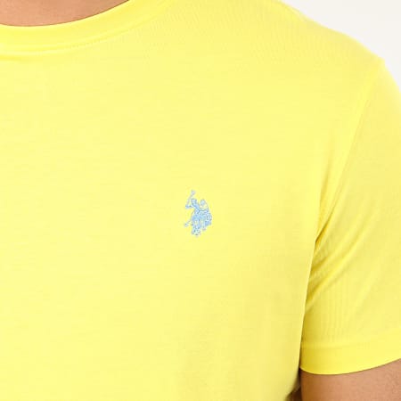 US Polo ASSN - Tee Shirt DBL Horse Logo Jaune