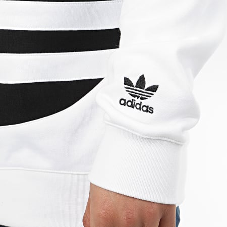 Adidas Originals - Sweat Capuche BG Trefoil FM9909 Blanc