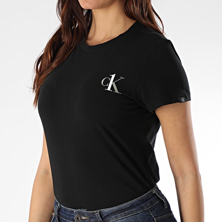 Calvin Klein - Tee Shirt Femme Crew Neck 6356E Noir