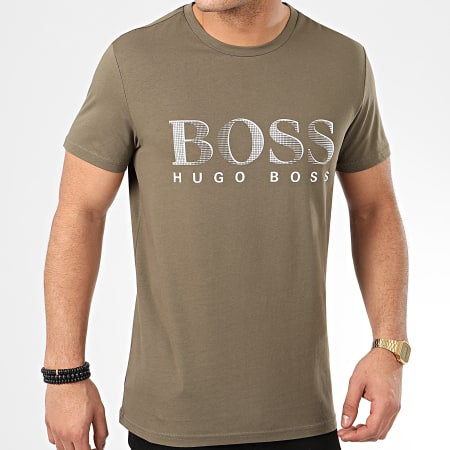 BOSS - Tee Shirt RN UV-Protection 50407774 Vert Kaki
