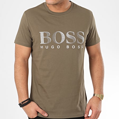 BOSS - Tee Shirt RN UV-Protection 50407774 Vert Kaki